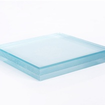 Double-layer laminated tempered glass custom-made fire guardrail partition staircase hollow ultra-white awning custom project explosion-proof