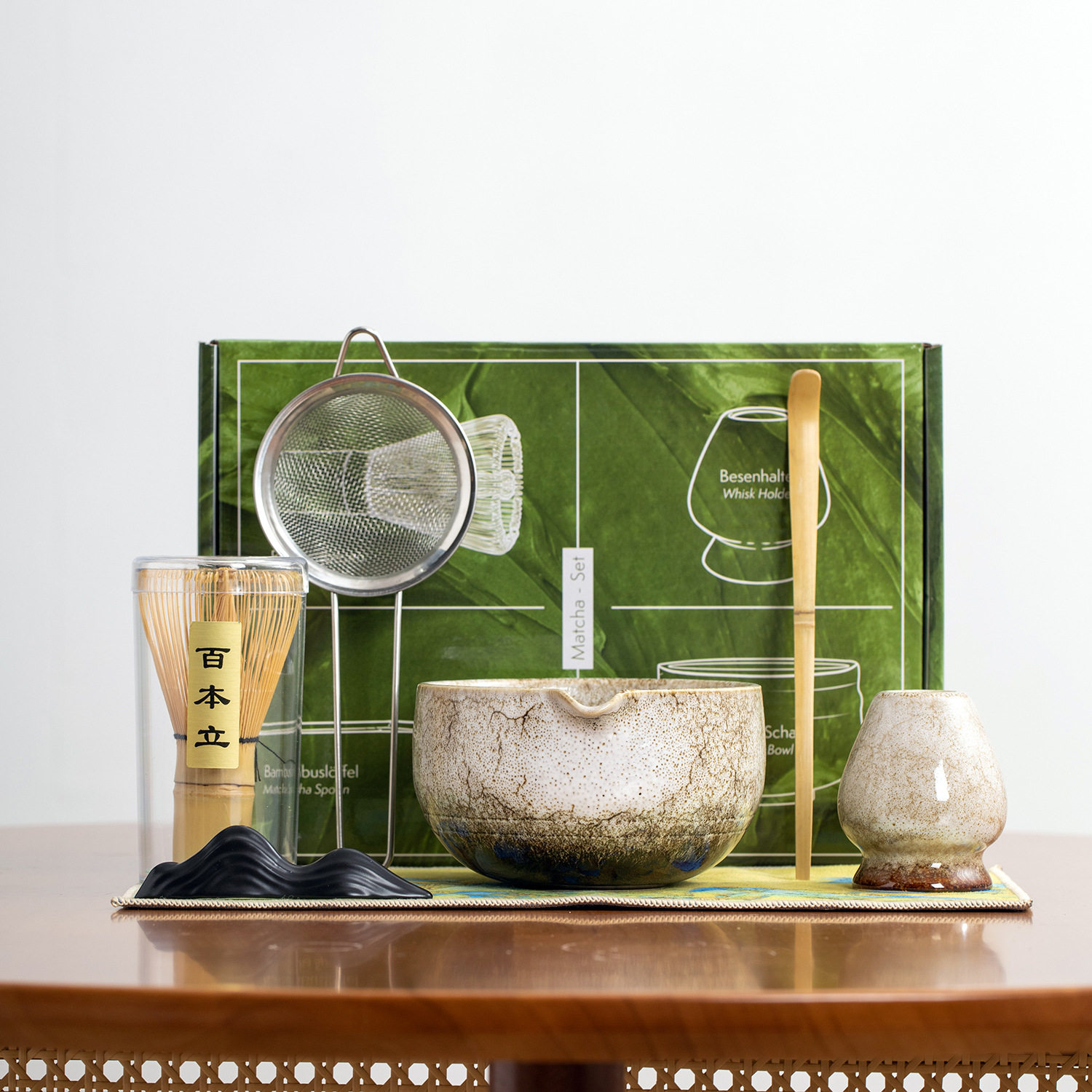4-Piece Japanese Matcha Tea Set: Whisk, Bowl, and Scoop - Taobao product photo 8