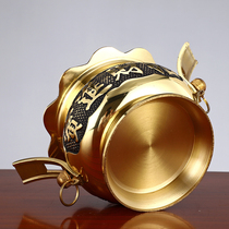 Yuantong Buddhist incense burner pure copper double-eared incense burner home indoor worship Buddha God of Wealth Guanyin for incense burner incense