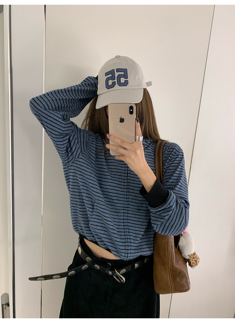 牙套大汪 【小蓝孩】Мягкая молочная толстовка с капюшоном и полосками на молнии