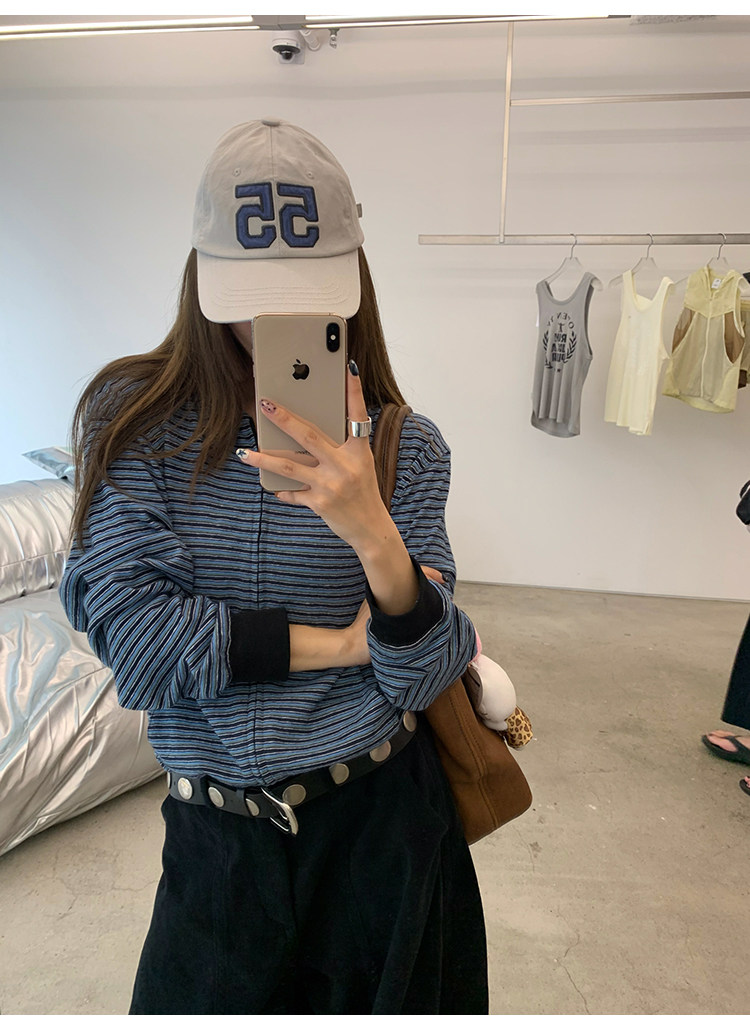 牙套大汪 【小蓝孩】Мягкая молочная толстовка с капюшоном и полосками на молнии