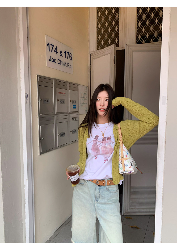 Балетная фея свободная футболка с весенним принтом