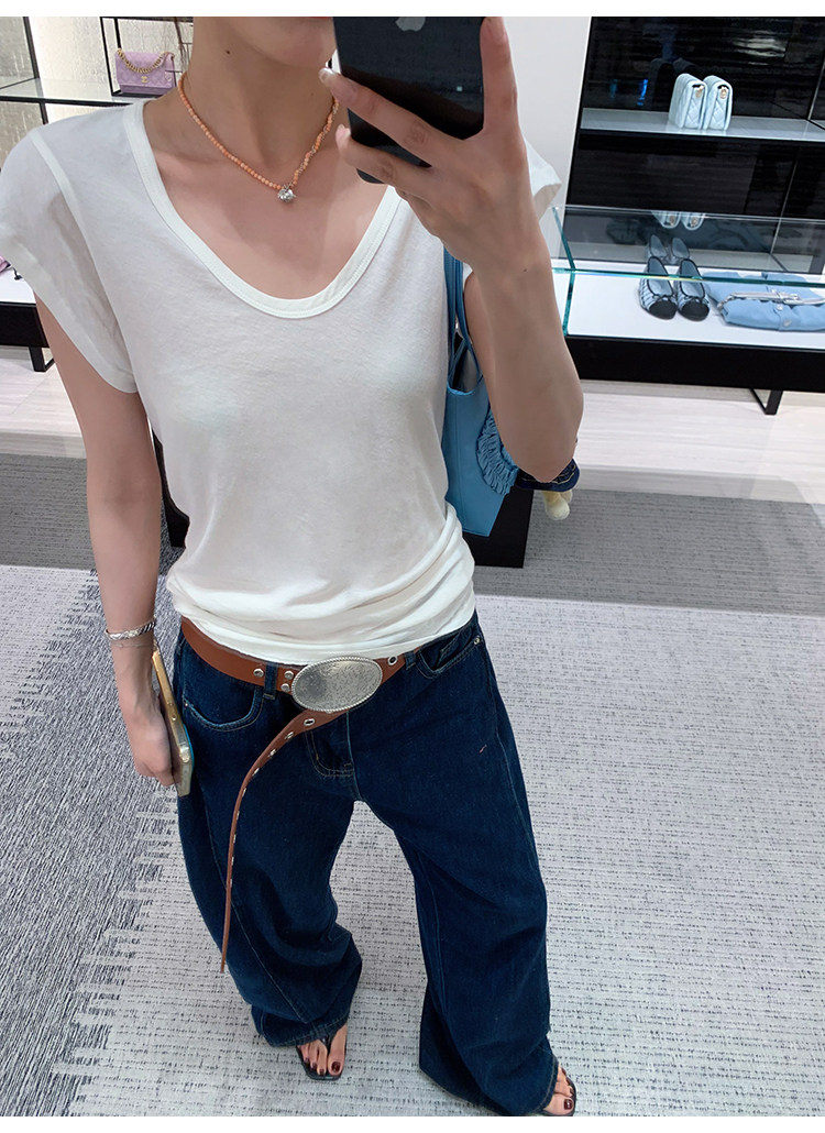 牙套大汪 【呼吸T】женская футболка с короткими рукавами 2025 новая модель с шерстью летняя свободная универсальная многоцветная