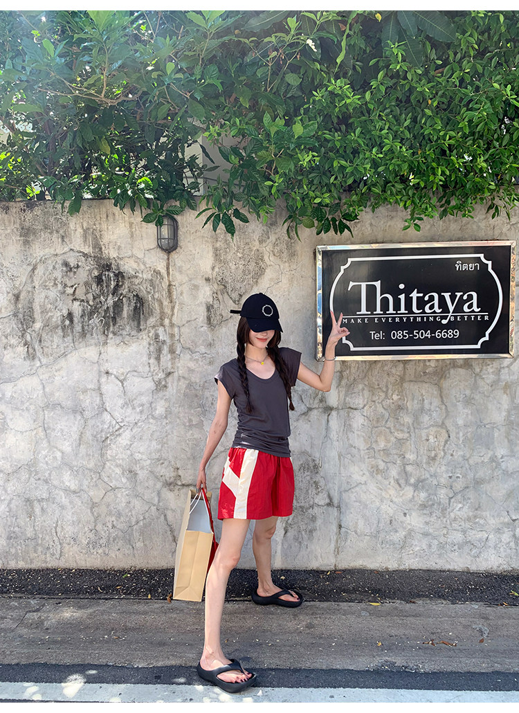 牙套大汪 【呼吸T】женская футболка с короткими рукавами 2025 новая модель с шерстью летняя свободная универсальная многоцветная