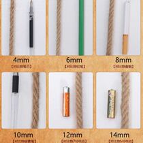 Braided wire binding material DIY tug-of-war rope hemp rope rope decoration jute wire lighting retro gardening thick hemp rope