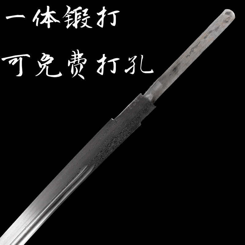龙泉精师刀剑:纯手工折叠锻打百炼花纹钢,雁翎刀身未开刃,收藏级艺术品!-刀-淘宝好物网