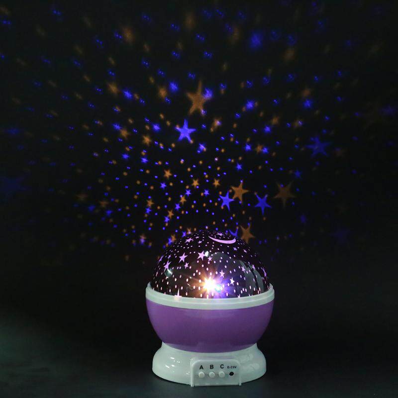 лампа led rotating night light projector starry sky star maste House music beauty home