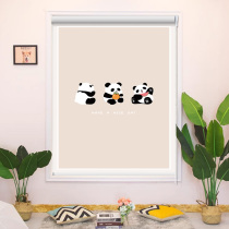 Lift hand-pull roller curtains living room bedroom waterproof sun protection kitchen blackout punch-free roller-pull modern roller blinds