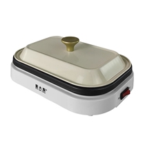 Chef Cais breakfast electric frying pan household indoor smokeless electric grill student dormitory small pot barbecue grilled fish fried instant noodles