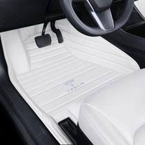 Fully enclosed car floor mats suitable for Teslas new special car logo striped floor mats