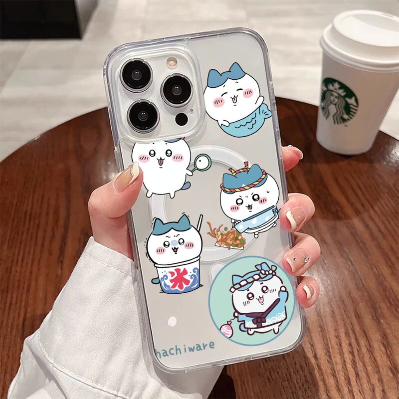 Chef Chiikawa Is Suitable for Samsung S24 Ultra Phone Case, S25+S26 Fe Magnetic Case, S22+S21+ Small Eight S20+ Cute Zflip7/Zfold7 Fashionable A16 A07 A26 A55 Large Hole