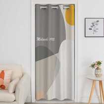 Abstract Morandi boy childrens room punch-free door curtain bedroom living room fitting room kitchen partition curtain
