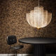 Industrial style simple modern light luxury mesh metal shape Italian restaurant villa high ceiling living room bedroom chandelier