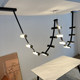 Italian Designer Belt Pendant Light for Dining Room, Simple Modern Villa Duplex Living Room Dining Table Bar Main Lighting Fixture