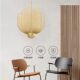 Industrial style simple modern light luxury mesh metal shape Italian restaurant villa high ceiling living room bedroom chandelier