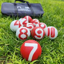 Special ball for Chongyang Gateball competition with anti-slip particles for elderly people with long life