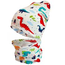 Autumn Winter Girl Baby Hat Cotton Boy Hat Scarf Set Childre