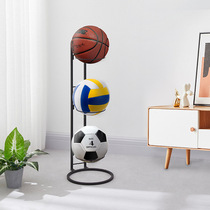 Household basketball storage rack indoor childrens football and volleyball storage rack iron ball display rack