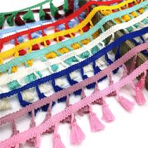 2 yards Lace Trim Sewing Ribbon Tassel Fringe Cotton Ethnic