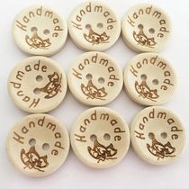 50 100Pcs Wooden Buttons Clothing Decoration Wedding Decor