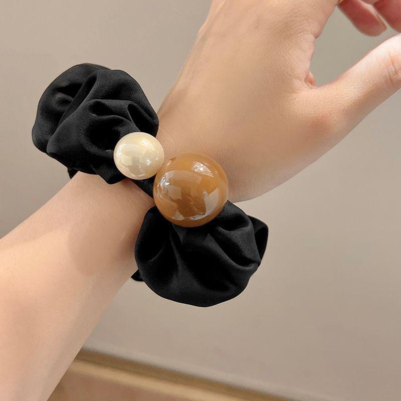 Accessori per capelli con elastico per coda di cavallo bassa elasticizzato, stile retrò, elegante e di nicchia, di design alla moda_voghion.com