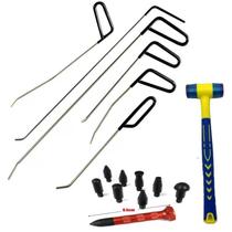 Car dent repair small crowbar body dent recovery free sheet metal repair tool set prybar hook 6 pieces