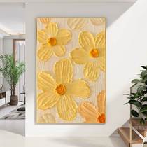 Nordic cream style living room decoration painting entrance high-end floral bedroom painting sofa background wall floor-to-ceiling mural
