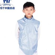 Imported PBT washable foil metal clothing (ice blue) ultra-light fencing equipment equipment sword clothing