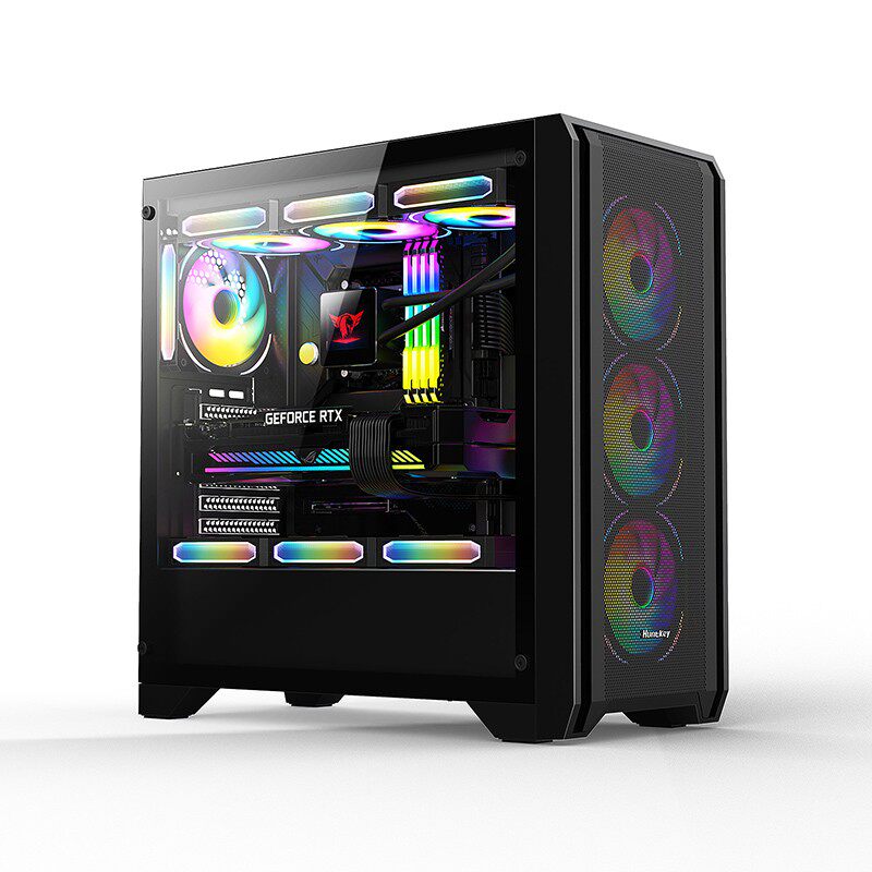 Шасси Hangjia GX750A Predator компьютерное шасси для настольных ПК игровое шасси ATX side through 360 с водяным охлаждением