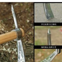 High-end outdoor multi-functional stainless steel pickaxe hoe for planting vegetables digging the ground digging stumps tree roots gardening tools soil loosening tool
