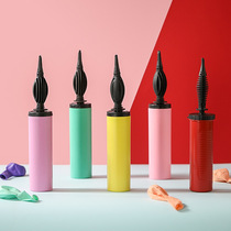 Factory price hand push inflator balloon pump accessories plastic color manual air pump