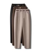 Woolen Suit Pants Womens Autumn Winter 2024 High Waist