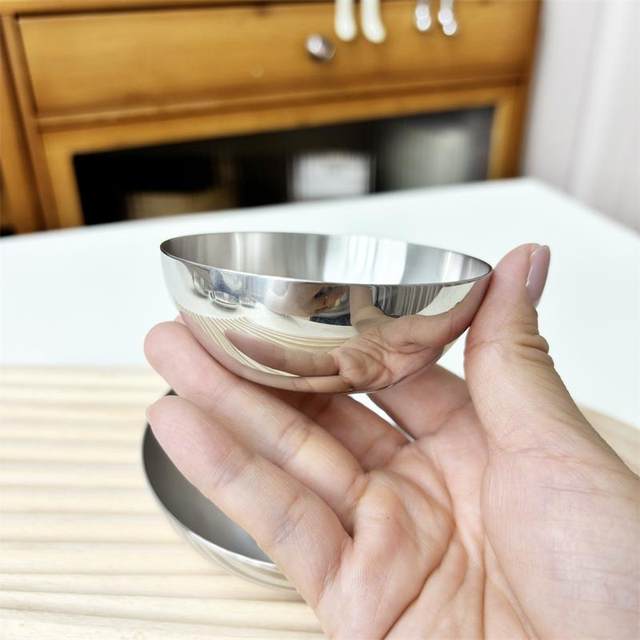 The Proprietress Keeps It for Herself! 18/10 Stainless Steel Household Seasoning Dish, Small Dish, Sauce Dish, Dipping Bowl, Sauce and Vinegar Dish