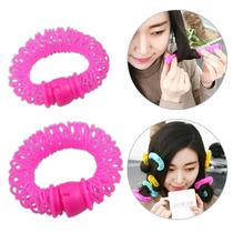 Factory direct selling hot selling donut hair curler does not hurt your hair self-adhesive hair curler plastic curling tool curling barrel small