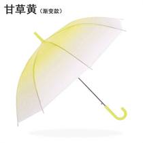 Growth plastic folding strong colorful transparent umbrella foldable wind and rain double large painting reinforced edging simple