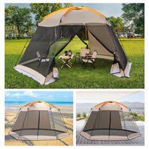 Mosquito Net Awning Easy To Install Waterproof Terrace Outdoor Camping Tent Portable Sun-Shading Breathable Mesh Tent