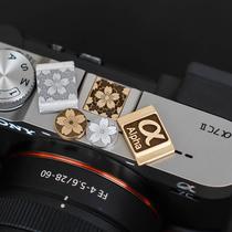 Sony zve10 hot shoe cover a6000a7c2a7m46400 camera shutter button sony metal decorative accessories