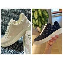 French denim thick-soled lace-up embossed printed mens casual sneakers 1ACQM0 1ACQLI