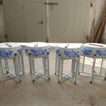 Blue and white porcelain TGY 12-inch flat 14-inch 16-inch 18-inch bulging cowhide student large adult childrens row childrens flower frame