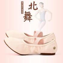 Dance shoes womens soft-soled practice shoes adult teachers lace heels outdoor ballet classical dance belly dance shoes