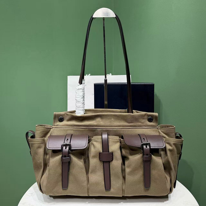 New Route Tote Bag Motorcycle Women's Bag Casual Underarm Bag Large Capacity Multi-Pocket Shoulder Bag