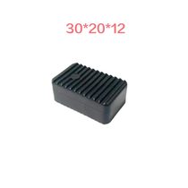 Solid black hard glass gasket tempered glass door and window plastic block spacer clamp bracket glass gasket