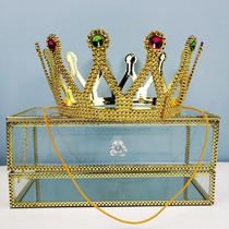 King Prince Princess Crown Childrens Day Halloween Birthday Masquerade Dress Accessories Christmas