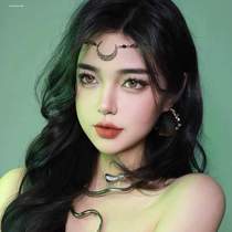 Headdress with tassels ethnic style eyebrows for women exotic jewelry chain style drop on forehead Tibetan accessories hair accessories Tibetan earrings