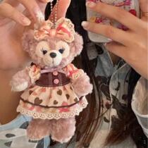 Dongdi Xingmeng Xingdelu Shirley Rose plush doll pendant student bag pendant Duffy bear keychain gift for women