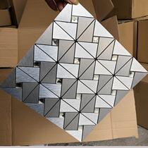 Self-adhesive metal aluminum-plastic panel wall stickers living room TV back wall bar bathroom mosaic old wall renovation decoration