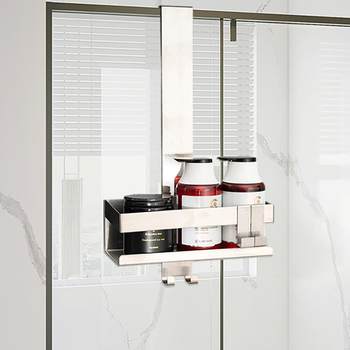 Bathroom storage rack, hanger, hole-free wall hanging layered hanging basket storage rack, bathroom supplies storage rack