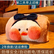 New hot water bag rechargeable hot water bag warmer baby explosion-proof hot compress plush hand warmer electric warmer manufacturer