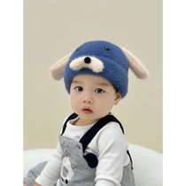 Baby hats autumn and winter knitted plush hats for infants and young children cute and super cute baby boy and girl pullover ear protection hats in winter