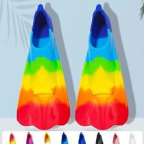 Childrens snorkeling and diving silicone fins for swimming childrens freestyle training breaststroke short fins and duck fins